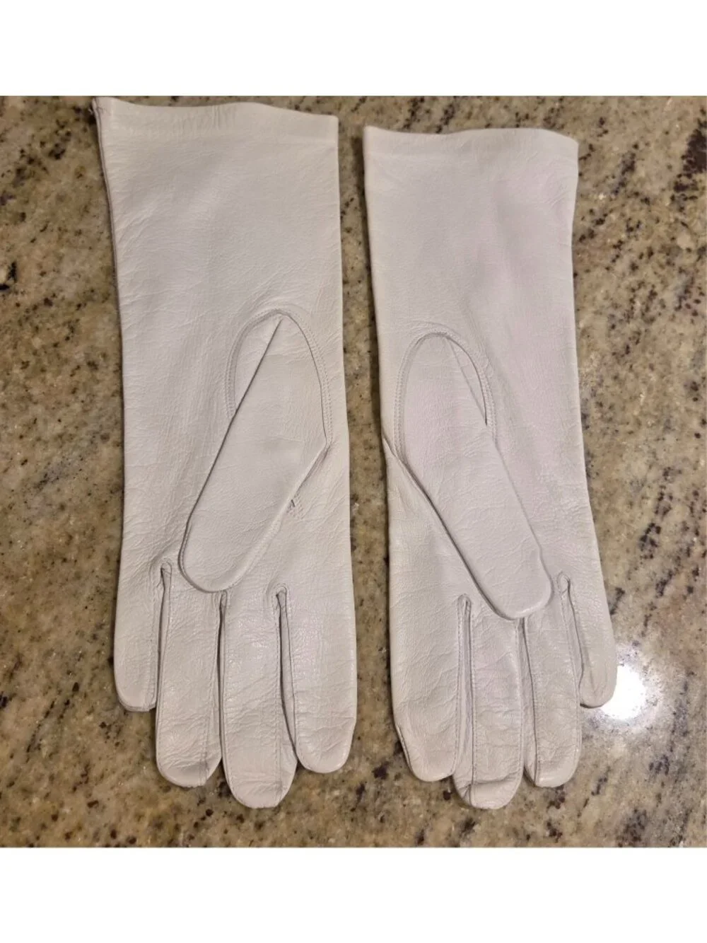 Vintage Womens Size M/L 7.5 Cream Leather 11